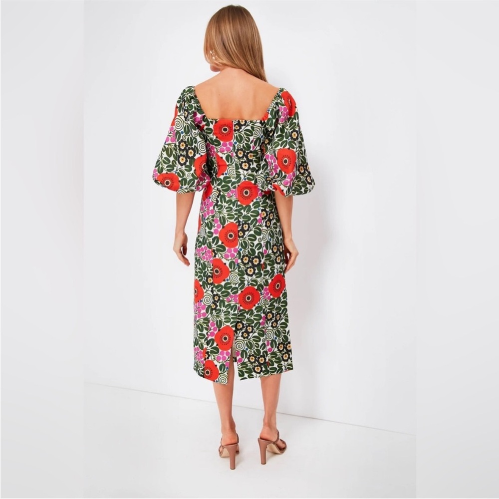 Rhode Floral Noa Cutout / Puff Sleeve Dress - Picture 3 of 11